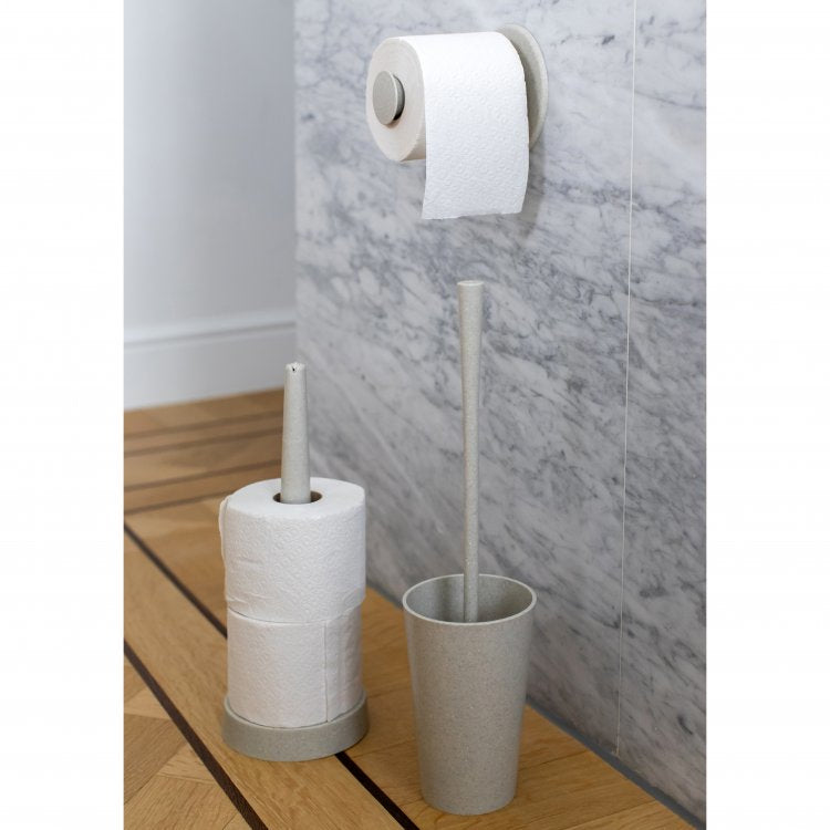 Koziol Rio – Toilettenpapierständer – Thermoplast, grau, für 3 Rollen, 12,9 × 12,9 × 34,8 cm