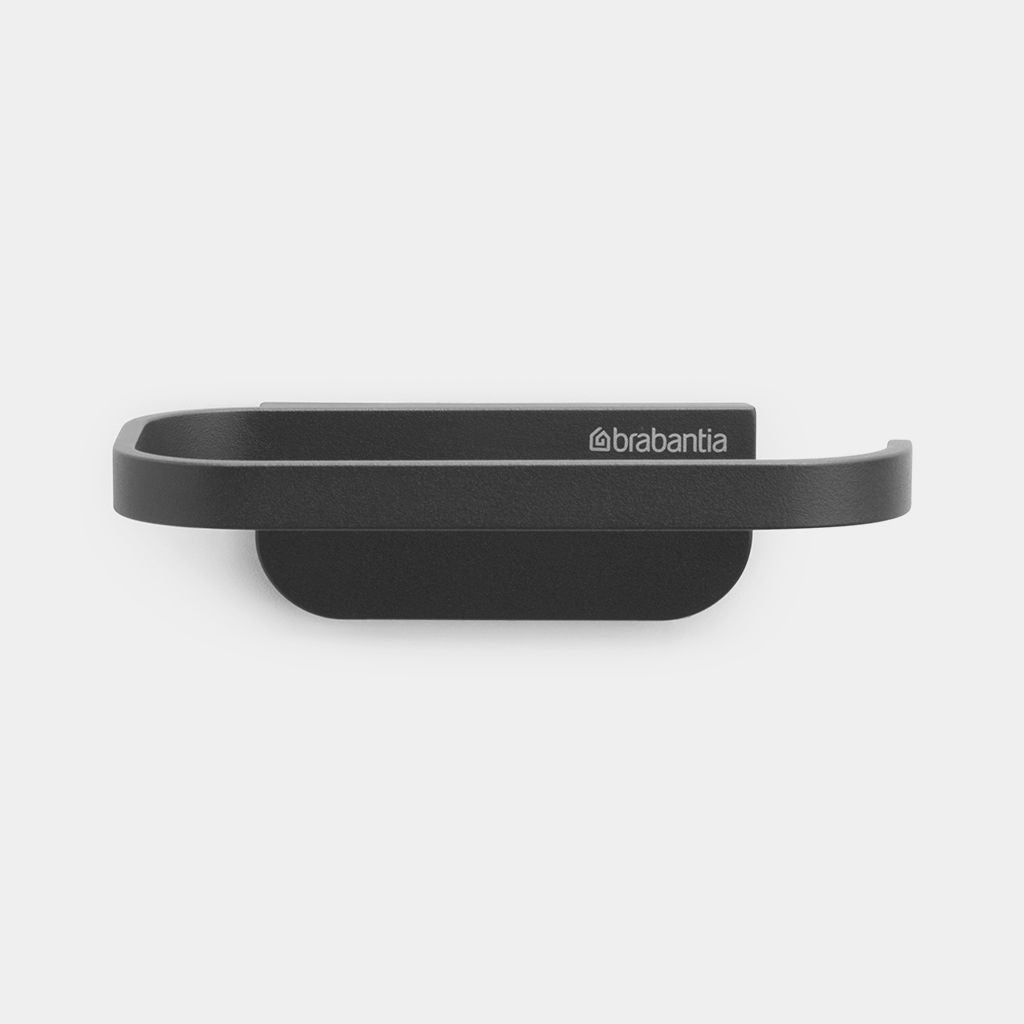 Brabantia Toilettenpapierhalter – Kunststoff, Anthrazit, Wandmontiert, Zum Bohren, Korrosionsbeständig, 14,5