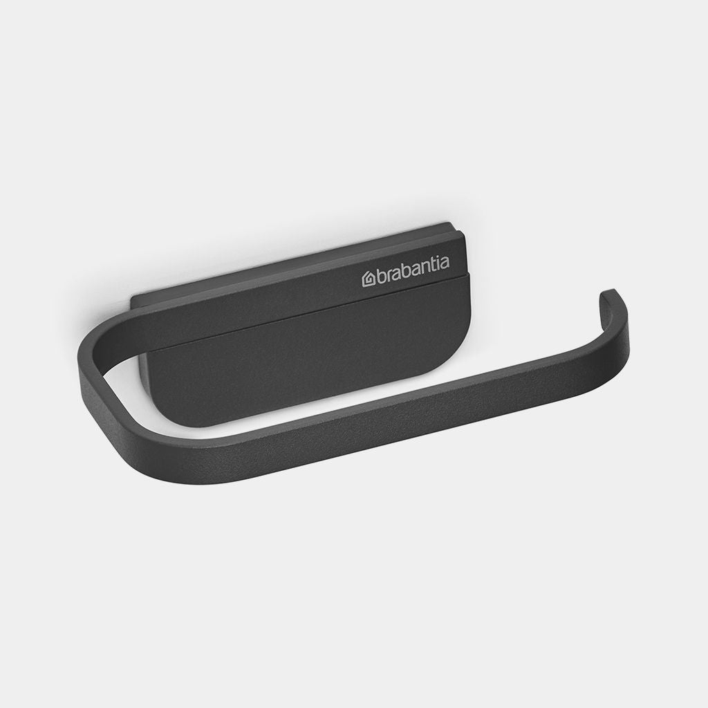 Brabantia Toilettenpapierhalter – Kunststoff, Anthrazit, Wandmontiert, Zum Bohren, Korrosionsbeständig, 14,5