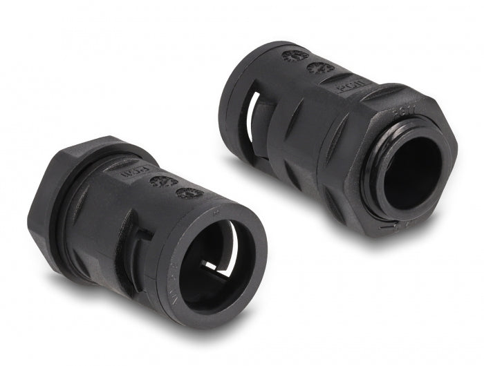 DeLOCK Kabelschlauch, Ø 15,8 mm, 2 m, IP67 – Schwarz