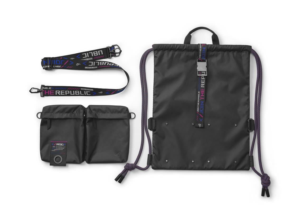 ASUS City-Rucksack BD3700 ROG SLASH – 19 l, wasserfest, Polyester/Polyurethan – Schwarz