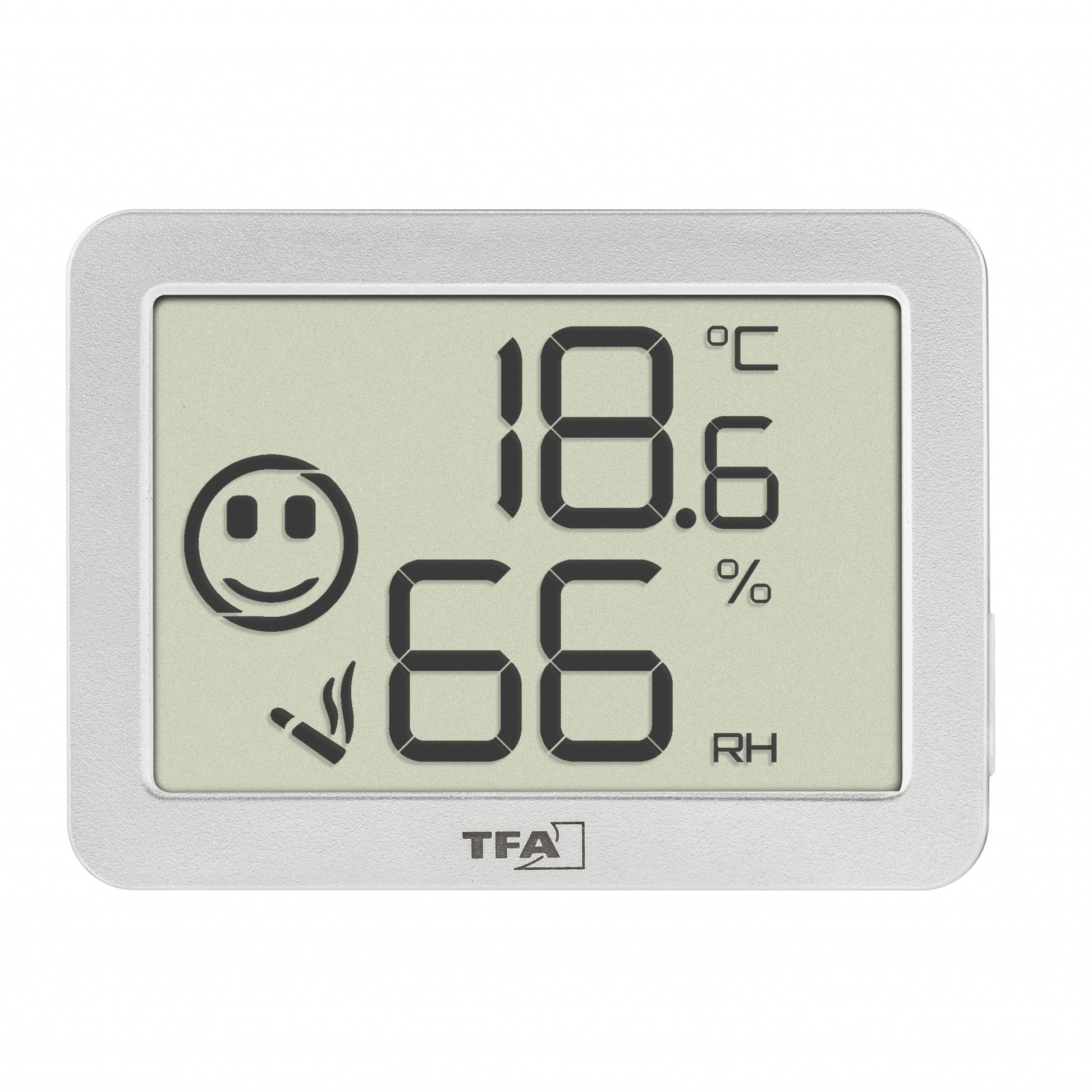 TFA-Dostmann TFA Dostmann – Thermo-/Hygrometer, LCD-Display – Weiss