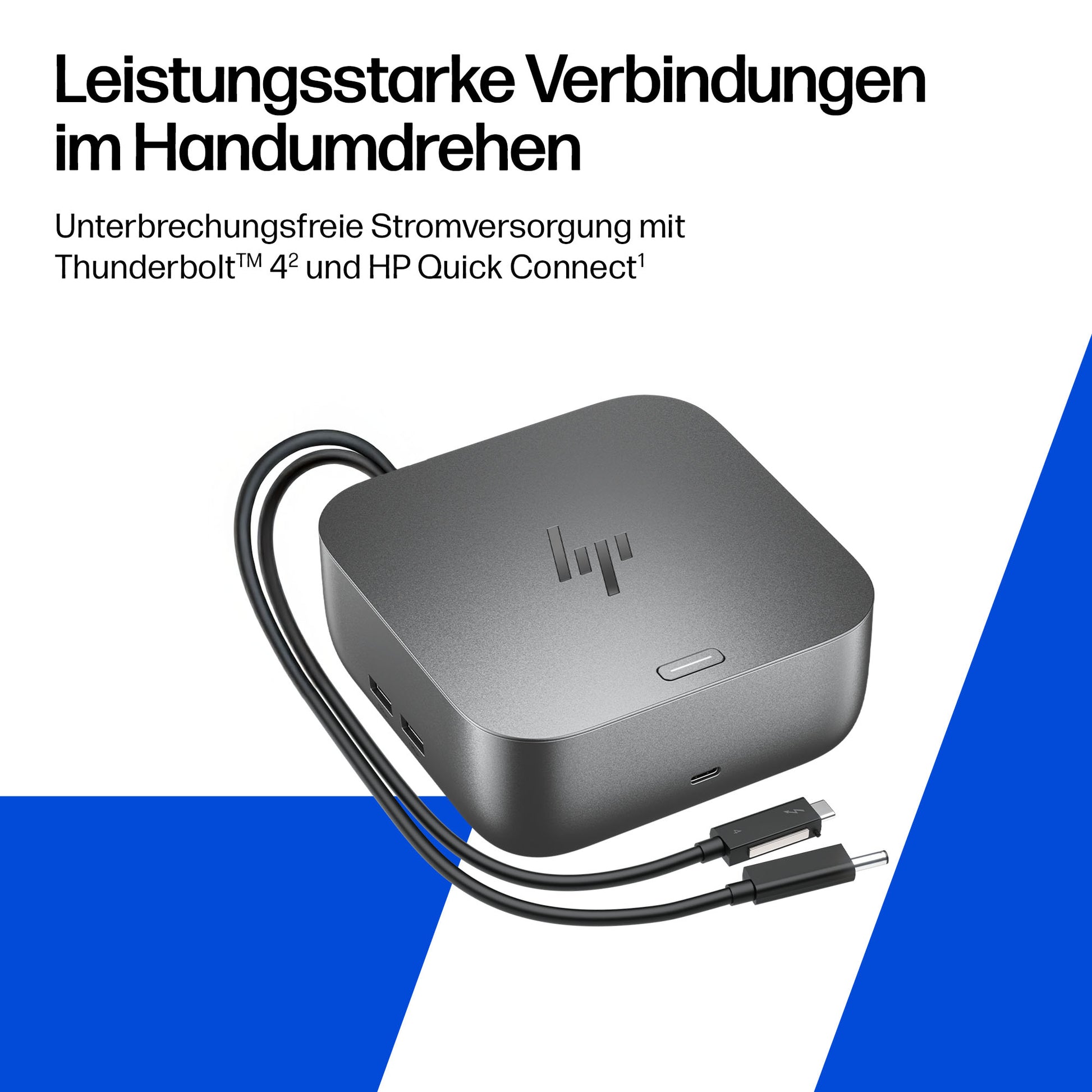 HP Ultra G6 Dockingstation – Thunderbolt 4, 2× DP, 1× HDMI, 5× USB-A, 3× USB-C, 280 W PD, 2.5GbE