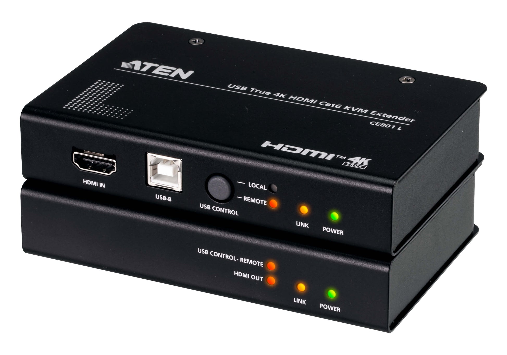 ATEN CE801 – KVM-Extender-Set HDMI – 4K/60 Hz, USB 2.0, Audio 7.1, RS-232, bis 70 m über Cat 6