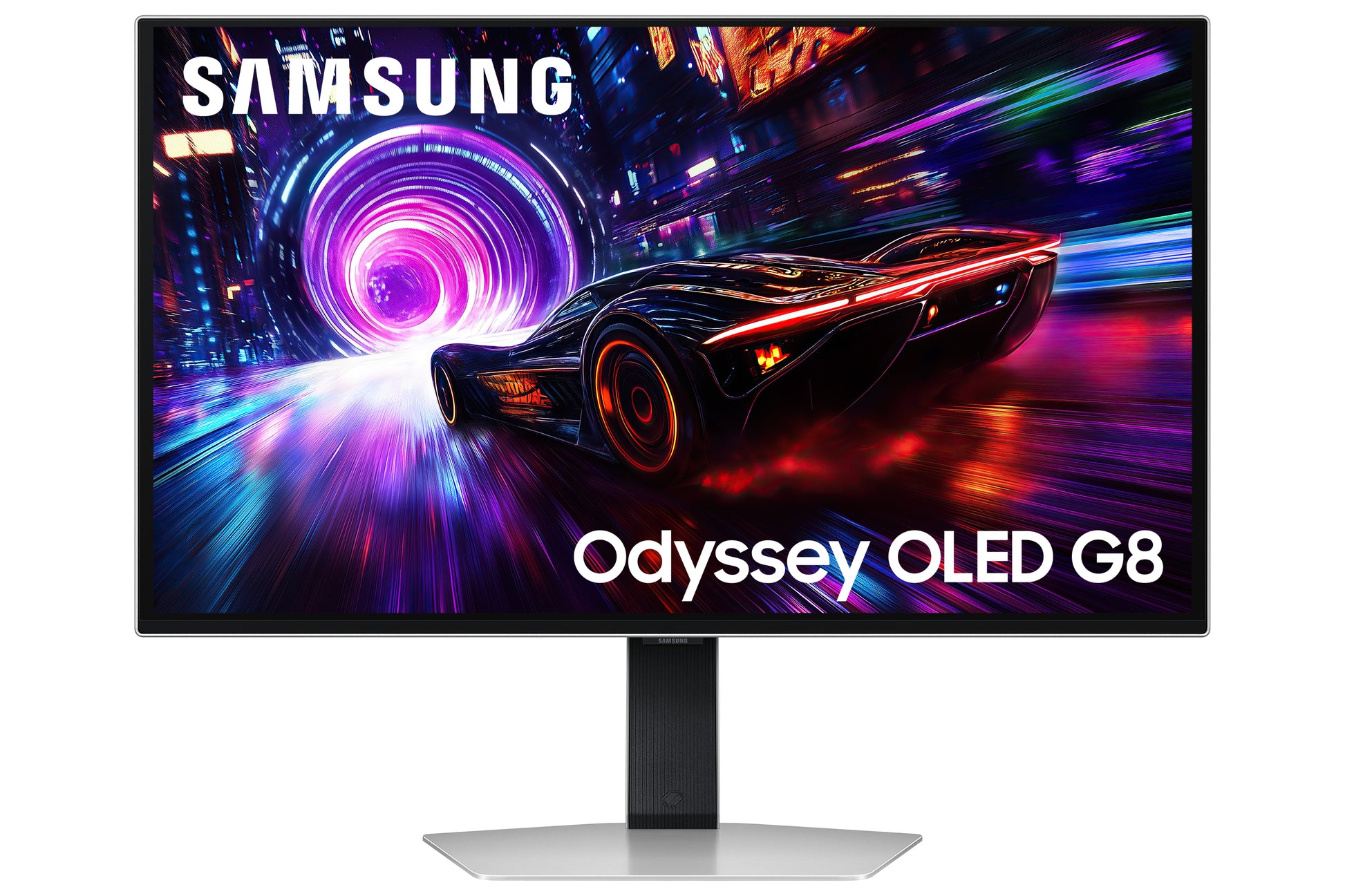 Samsung G81Sf – Monitor, 27" 3840 × 2160 (UHD 4K), OLED, Silber