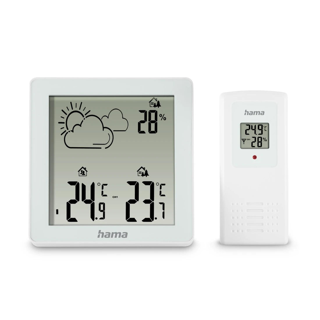 Hama Zakynthos Temperatur-/Feuchtesensor – Kabellos, −20–60 °C, 20–95 %, Innen/Aussen