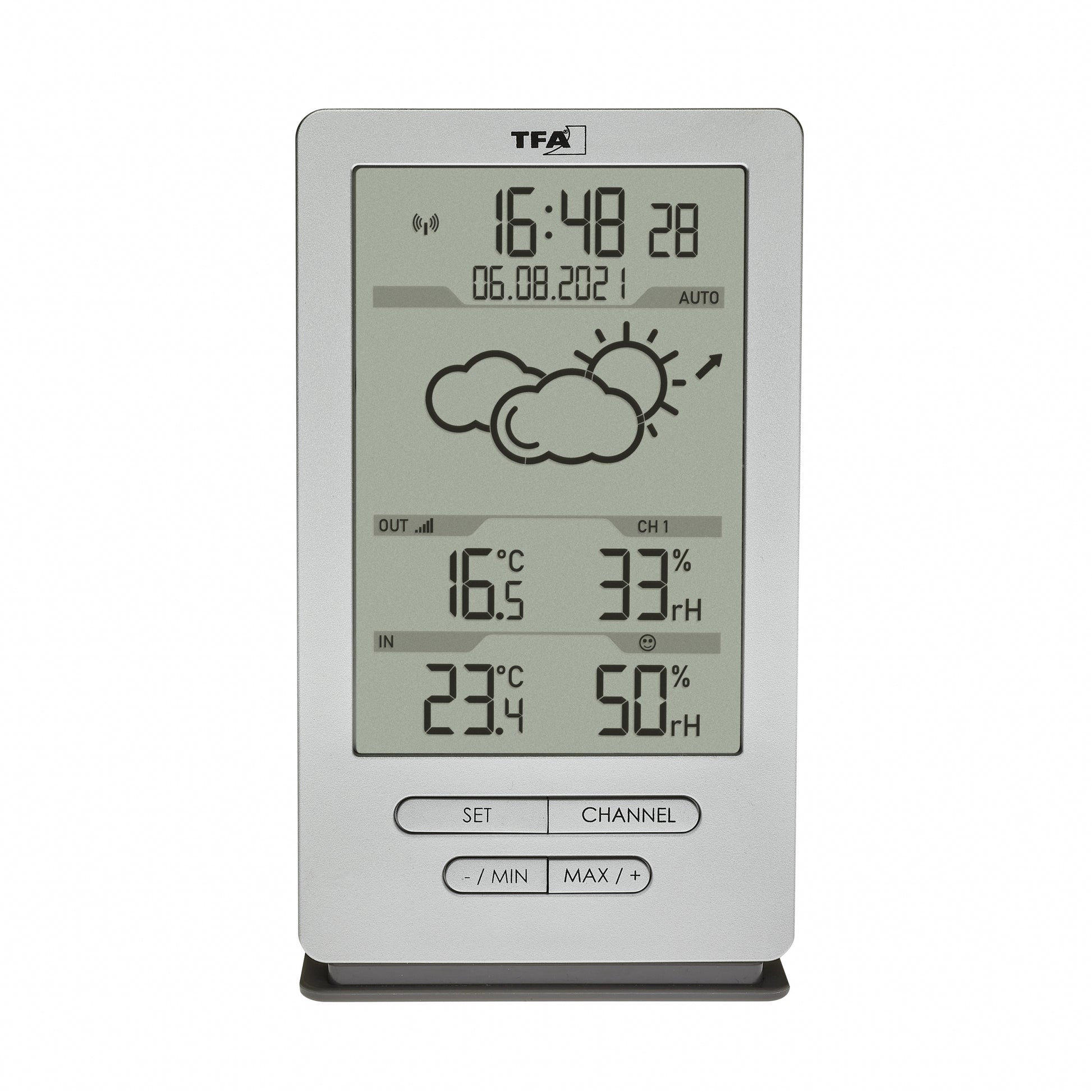 TFA-Dostmann XENA 35.1162.54 Temperatur-/Feuchtesensor – Kabellos, −40–60 °C, 10–99 %, Innen/Aussen