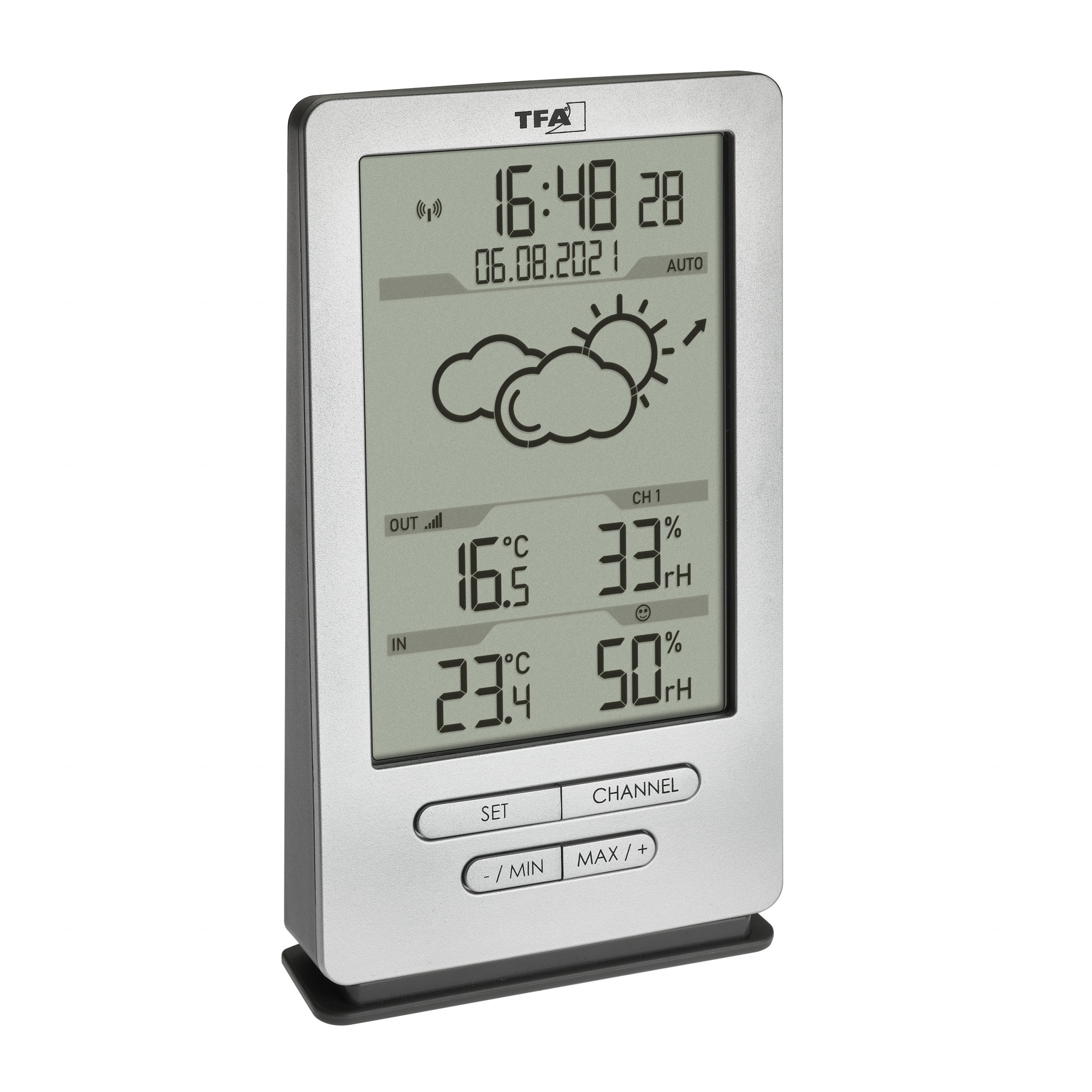 TFA-Dostmann XENA 35.1162.54 Temperatur-/Feuchtesensor – Kabellos, −40–60 °C, 10–99 %, Innen/Aussen