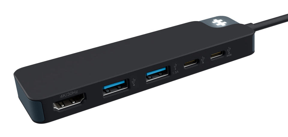 Targus HyperDrive Flex USB-Hub – USB-C, 1× HDMI, 5× USB-A, 100 W PD, für Windows/Mac