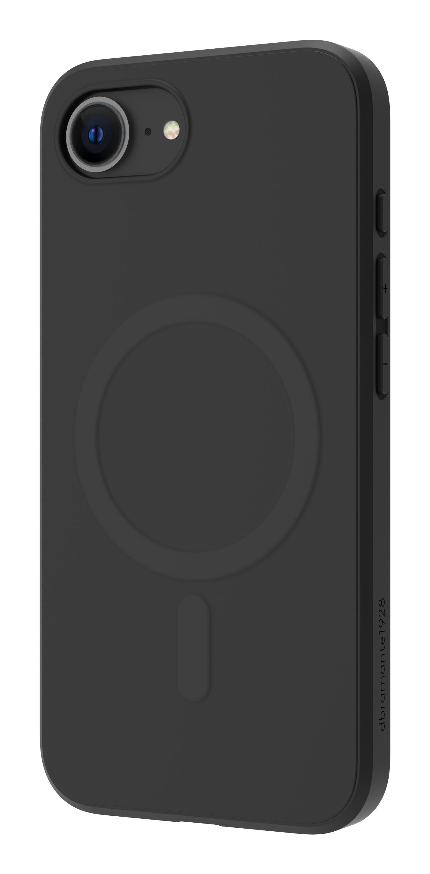 dbramante1928 Backcover – für Apple iPhone 16e, MagSafe, Recycling-Kunststoff, schwarz