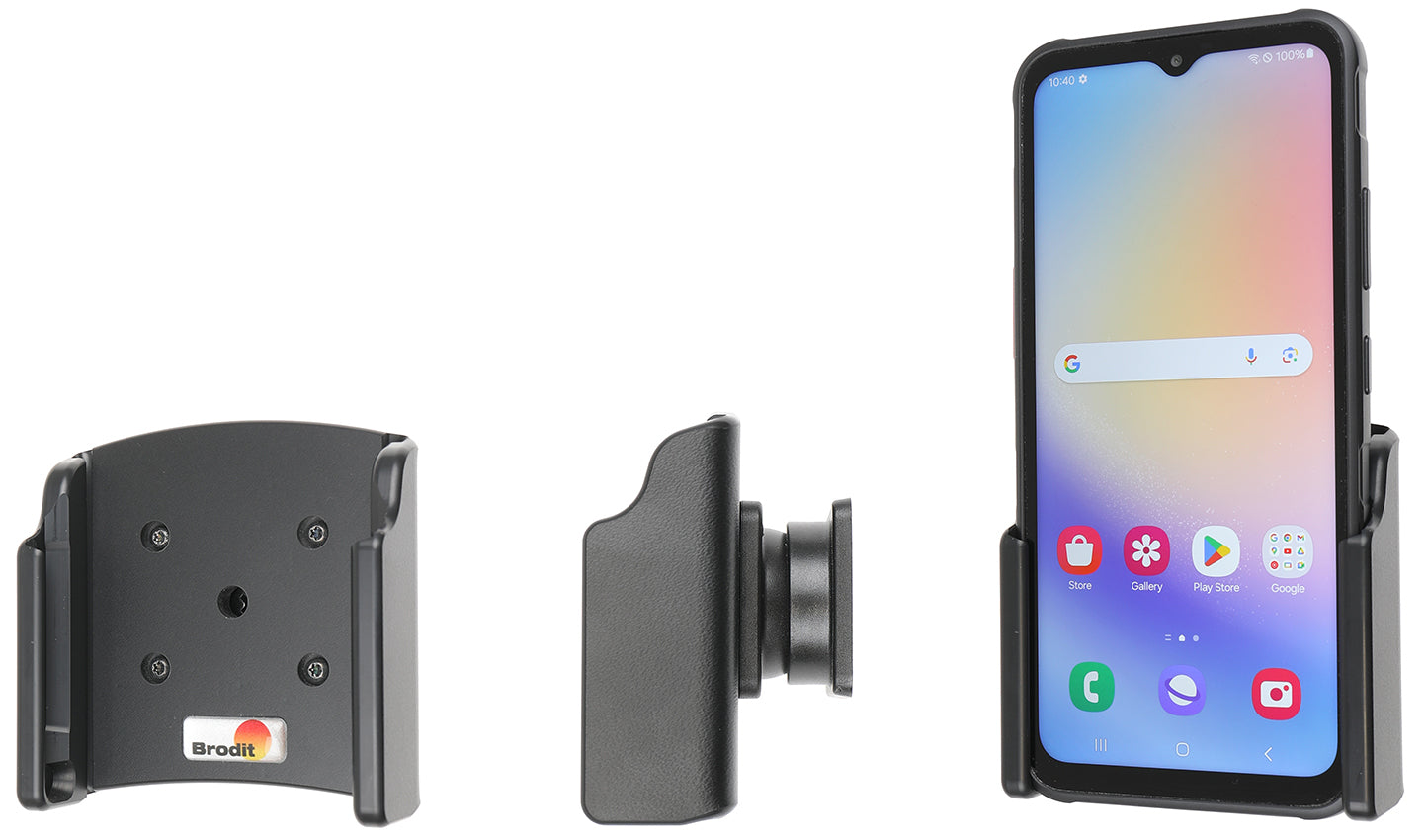 Brodit Auto-Halterung, Schraubmontage, 360° drehbar – für Samsung Galaxy Xcover 7 – Schwarz