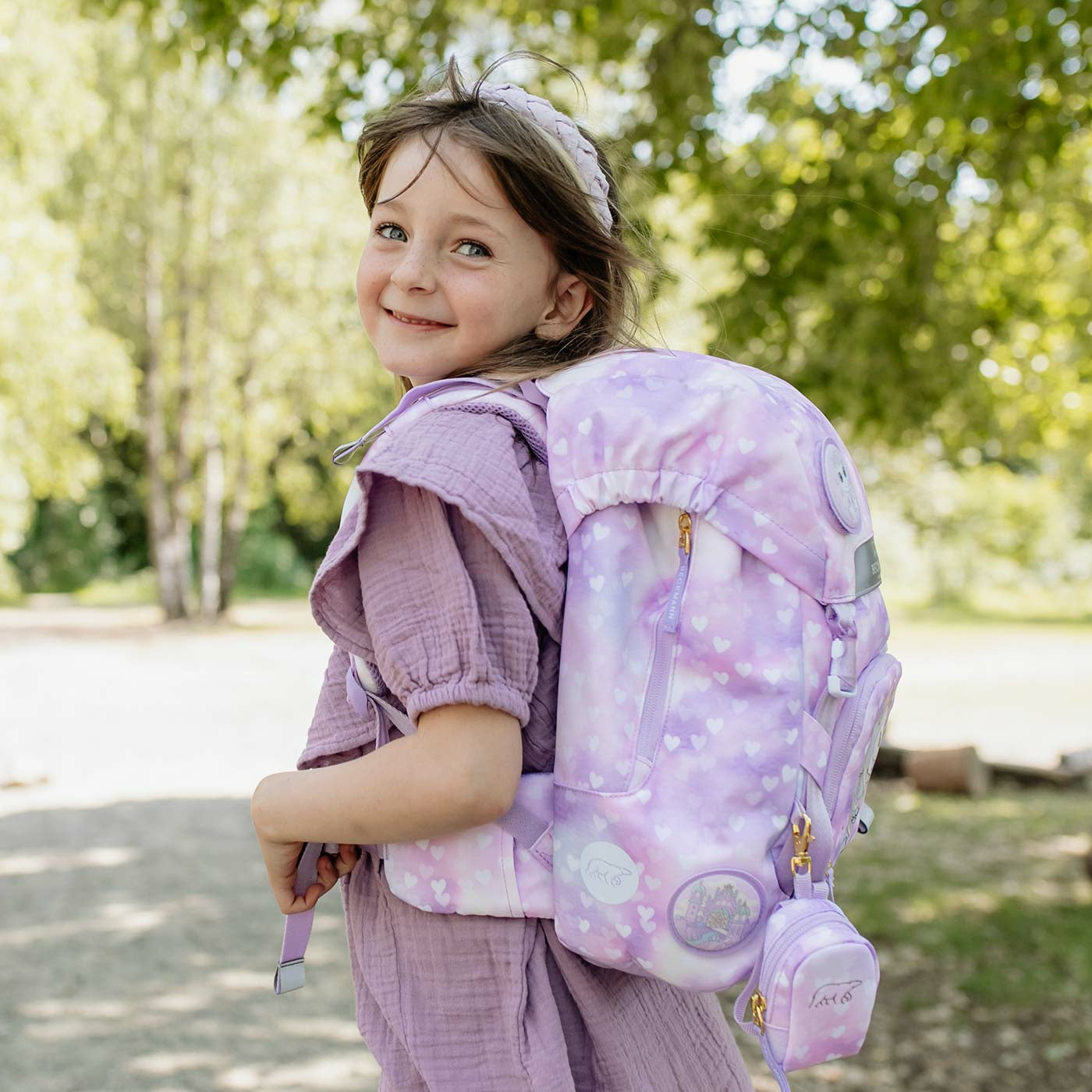 Beckmann Classic – Schulrucksack-Set 6-teilig, Unicorn Princess, 22 l, 24×37×25 cm