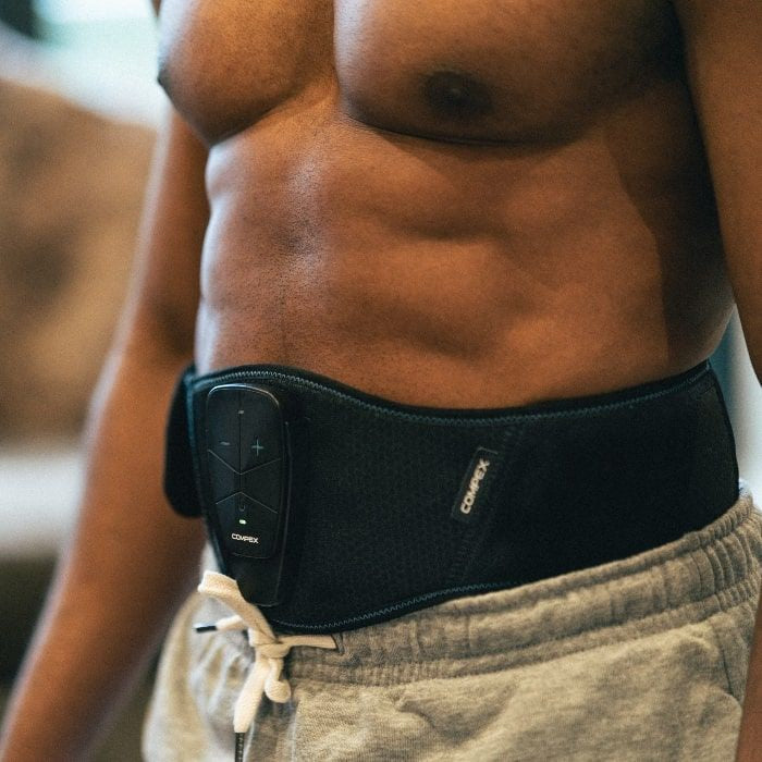 Compex Massagegerät (elektrisch) COREBELT 5.0 – EMS, 9 Programme – S/M (65–85 cm) – Schwarz