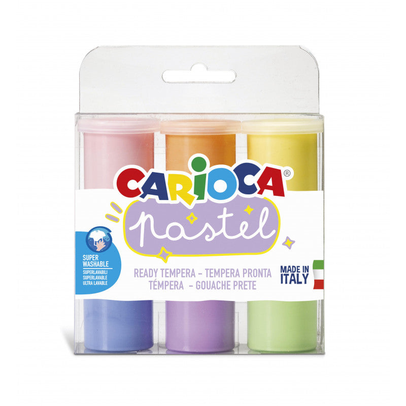 Carioca Gouache – Set – 6 Farben, 6 × 25 ml