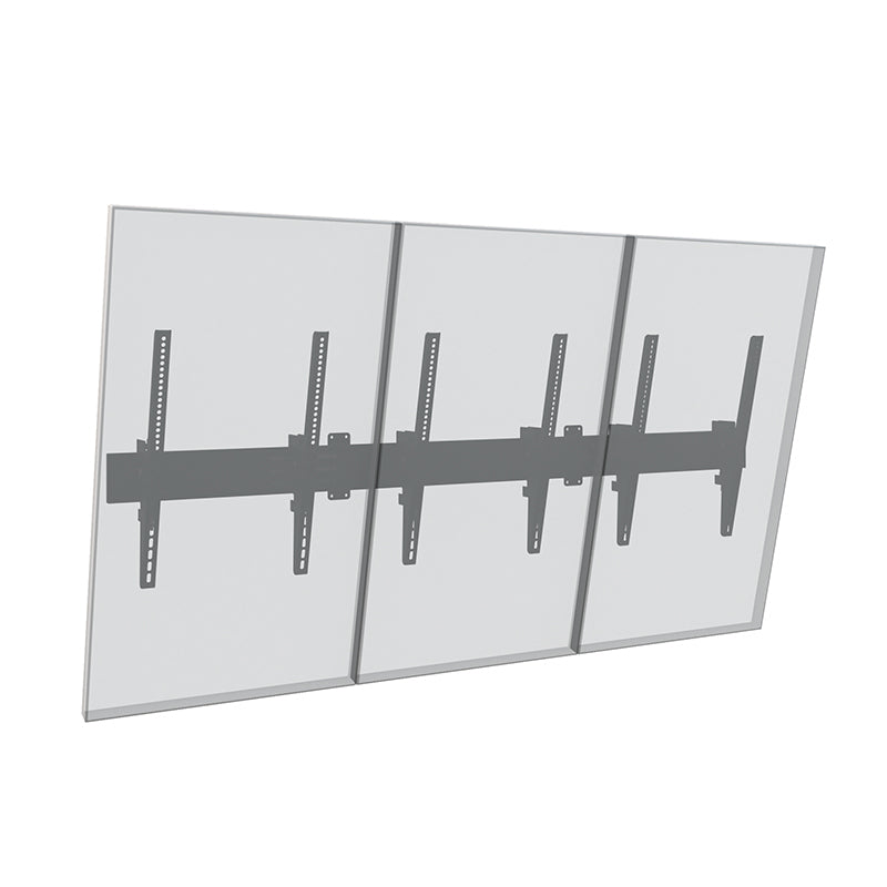 Hagor Wandhalterung – neigbar – 46–65" – VESA 200×100–400×600 – bis 50 kg, für 3 Displays – CPS W3P
