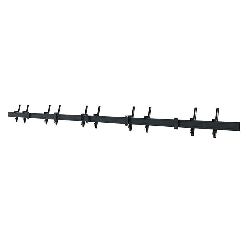 Hagor Videowand-Halterung – 46–65" – VESA 200×200–600×400 – bis 50 kg, für 5 Displays, neigbar – Schwarz