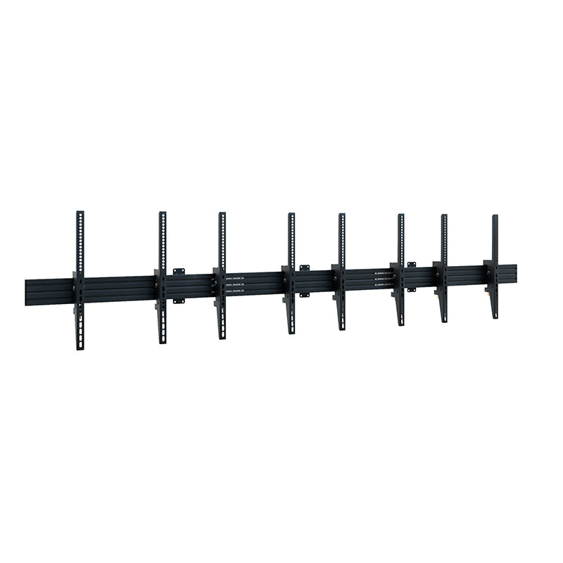 Hagor Wandhalterung – neigbar – 46–65" – VESA 200×100–400×600 – bis 50 kg, für 4 Displays – schwarz