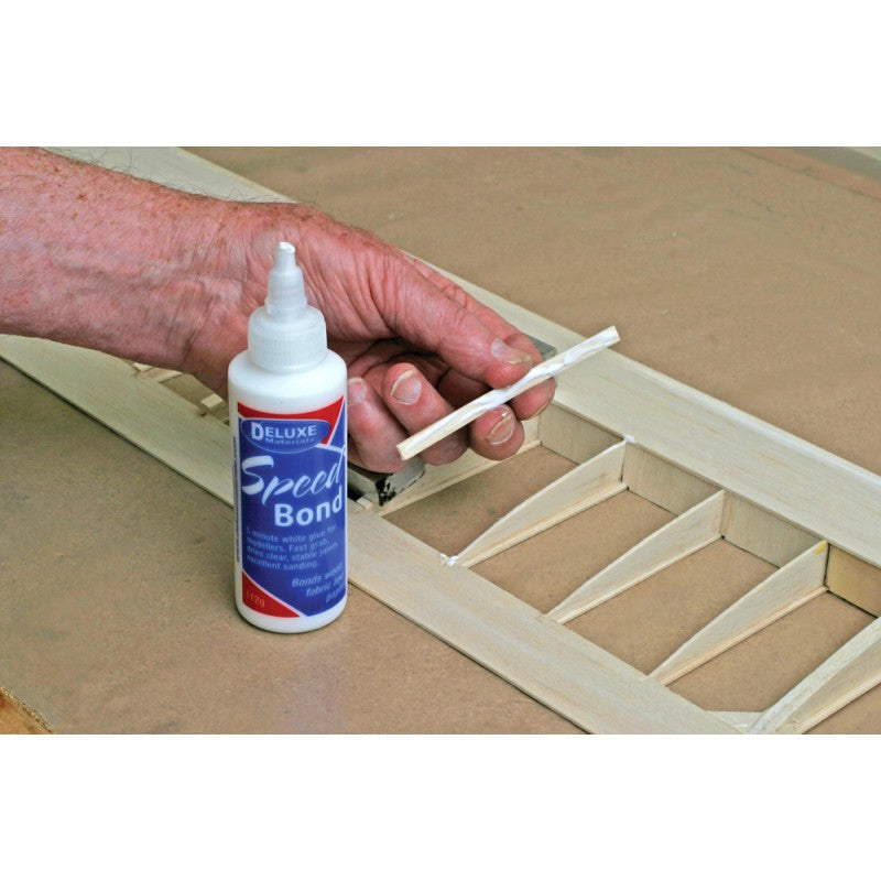 Deluxe Materials Spezialkleber Modellbau – transparent, für Holz, Kontaktkleber