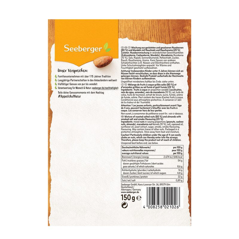 Seeberger Edelnussmix – geröstet & gesalzen – 150 g