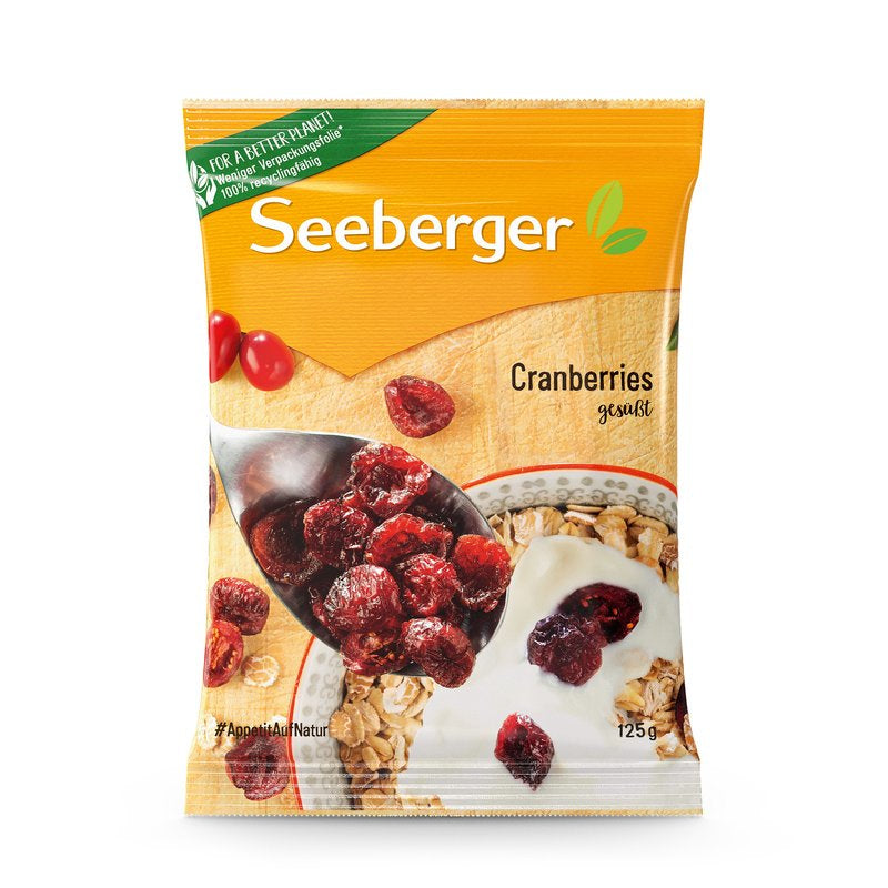 Seeberger Cranberries – gesüsst – 125 g