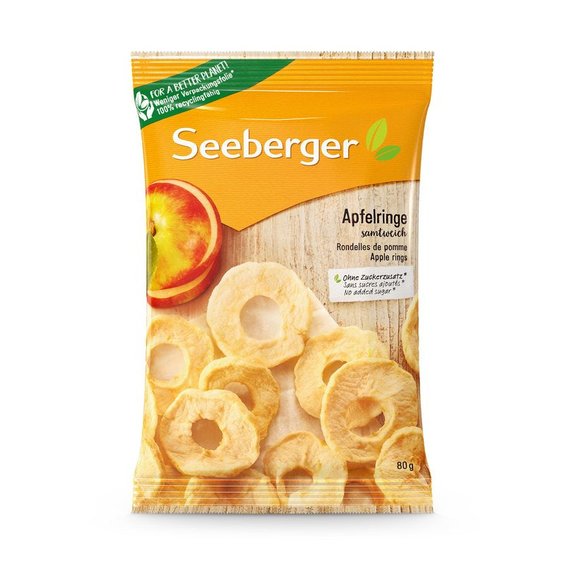 Seeberger Apfelringe – geschwefelt – 80 g