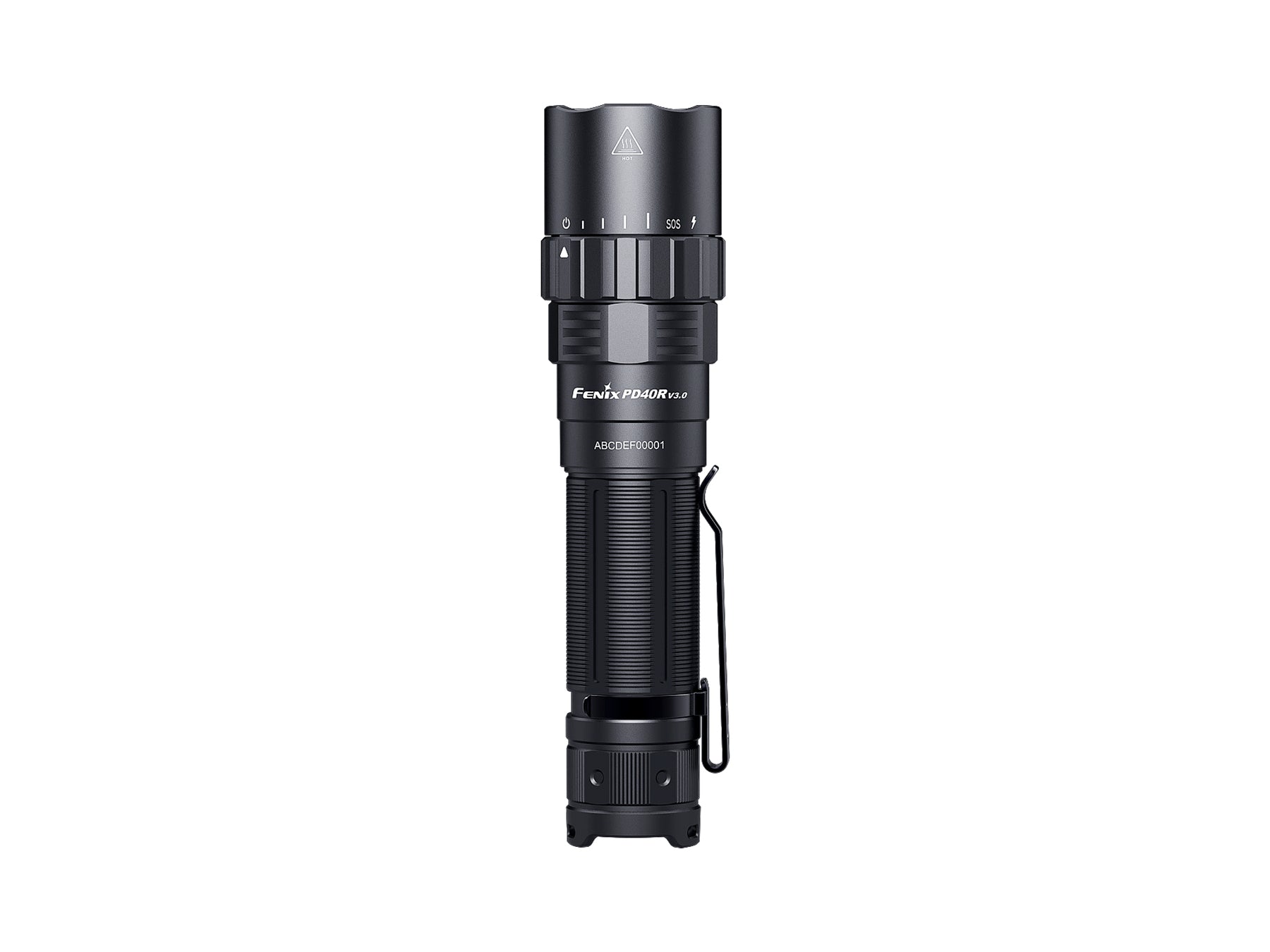 Fenix Taschenlampe PD40R V3.0 – 3000 lm, 500 m, IP68, USB, 5000 mAh – Schwarz