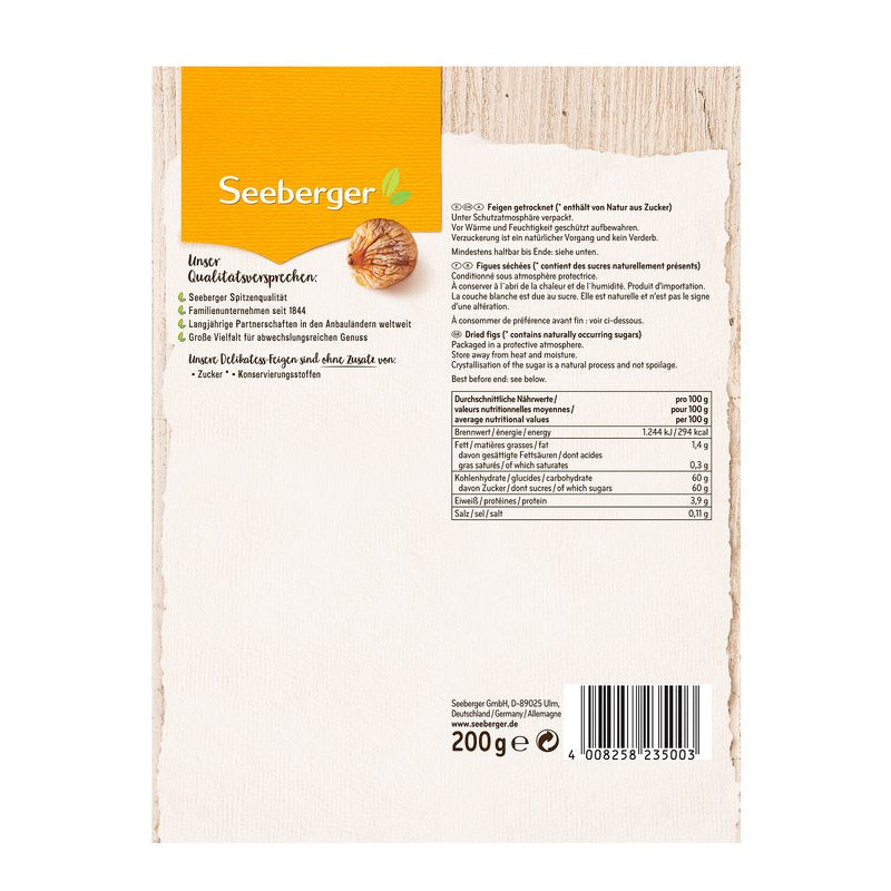 Seeberger Delikatess-Feigen – 200 g