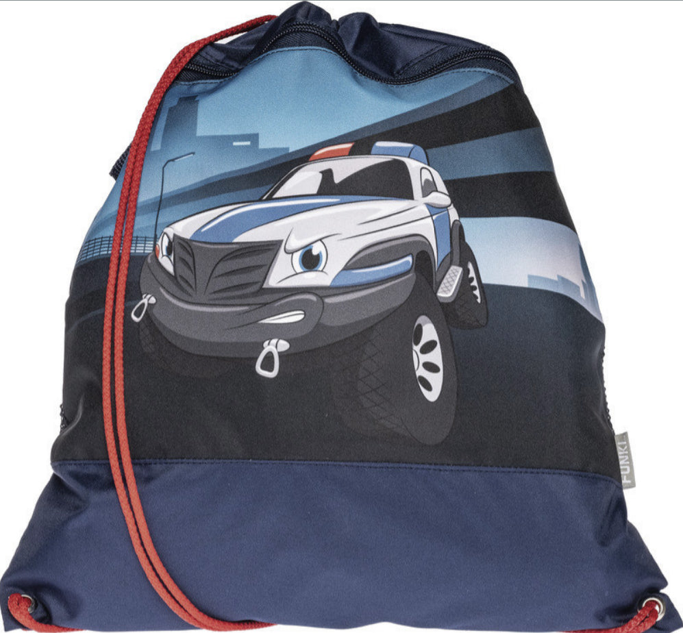 Funki Sportbeutel – 12 l, Motiv Police, wasserabweisend, 36 × 42 cm