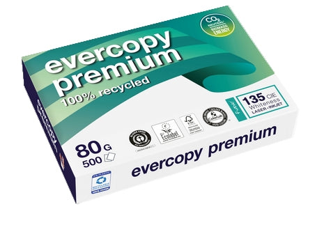 Clairefontaine Kopierpapier – A4, 80 g/m², weiss – für Inkjet/Laser/Kopierer – FSC, EU Ecolabel – 500 Blatt