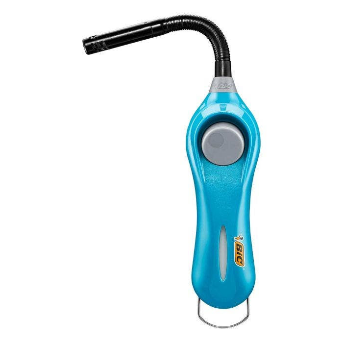 BIC Multifunktionsfeuerzeug Megalighter Flex Relax – flexibler Hals – Kunststoff – mehrfarbig