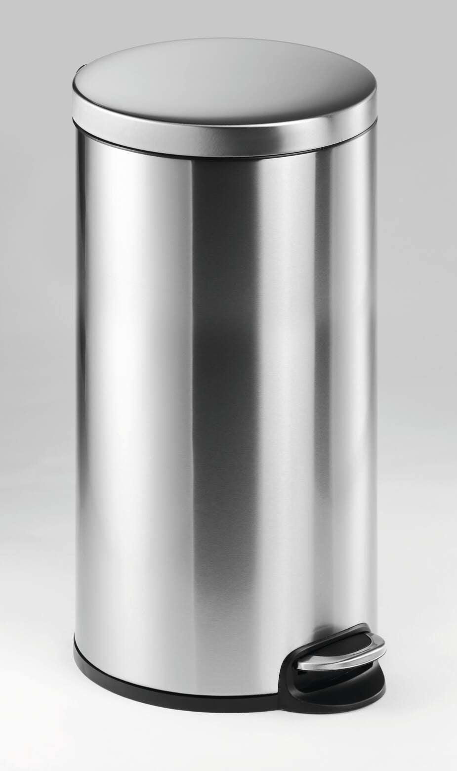 Durable Papierkorb – 30 l – Edelstahl – Ø 290 × H 355 mm