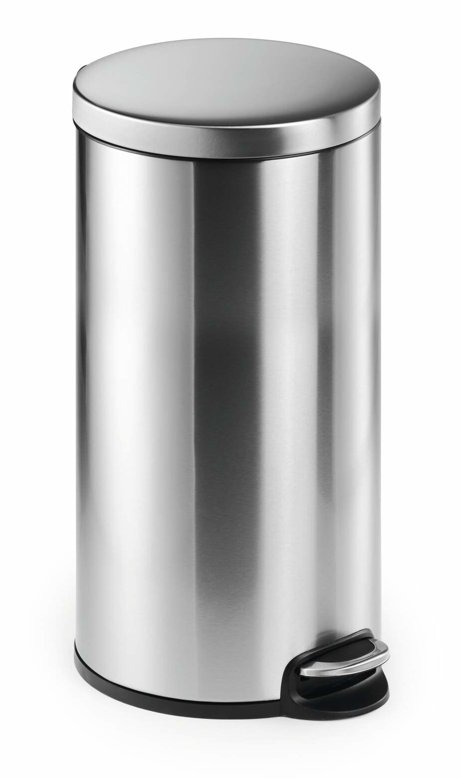 Durable Papierkorb – 30 l – Edelstahl – Ø 290 × H 355 mm
