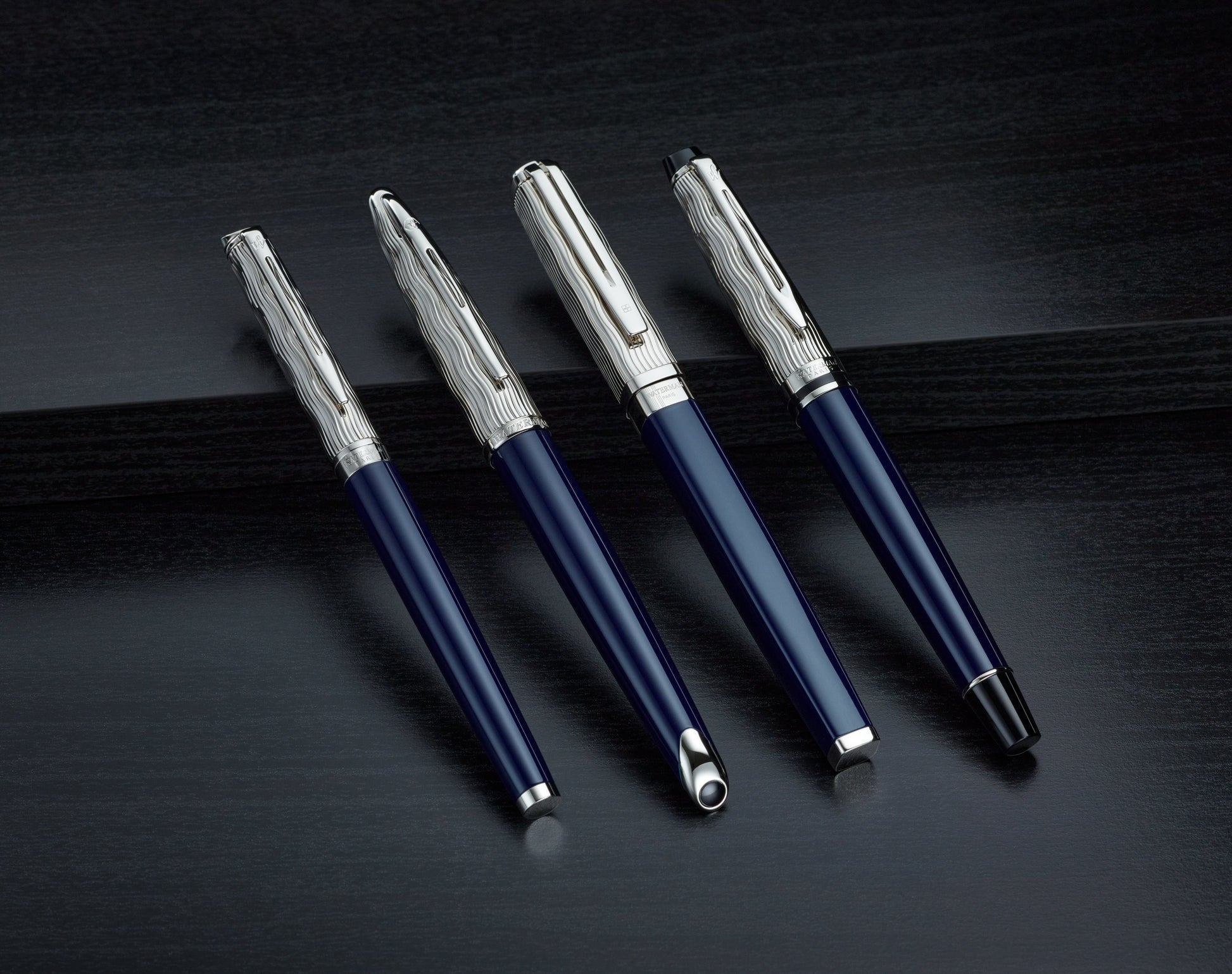 Waterman Hémisphère L'Essence du Bleu – Feder M – blau – palladiumplattierte Zierteile