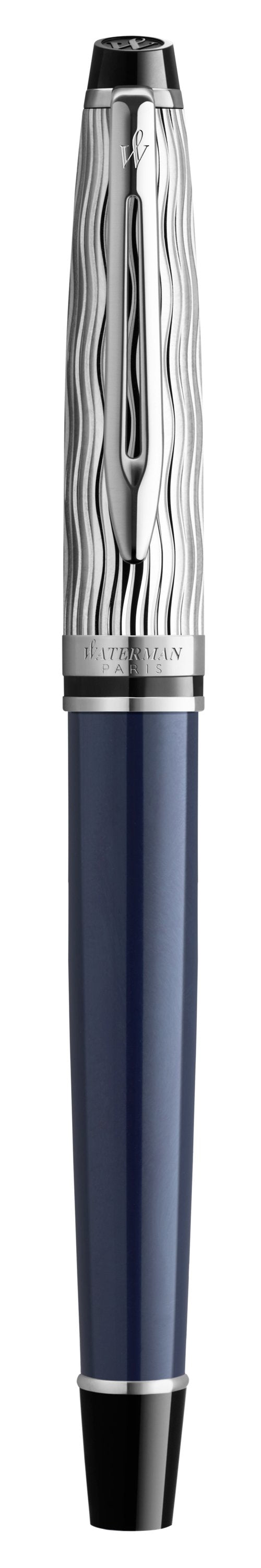 Waterman Expert L'Essence du Bleu – Federspitze M – Blau, palladium-plattiert