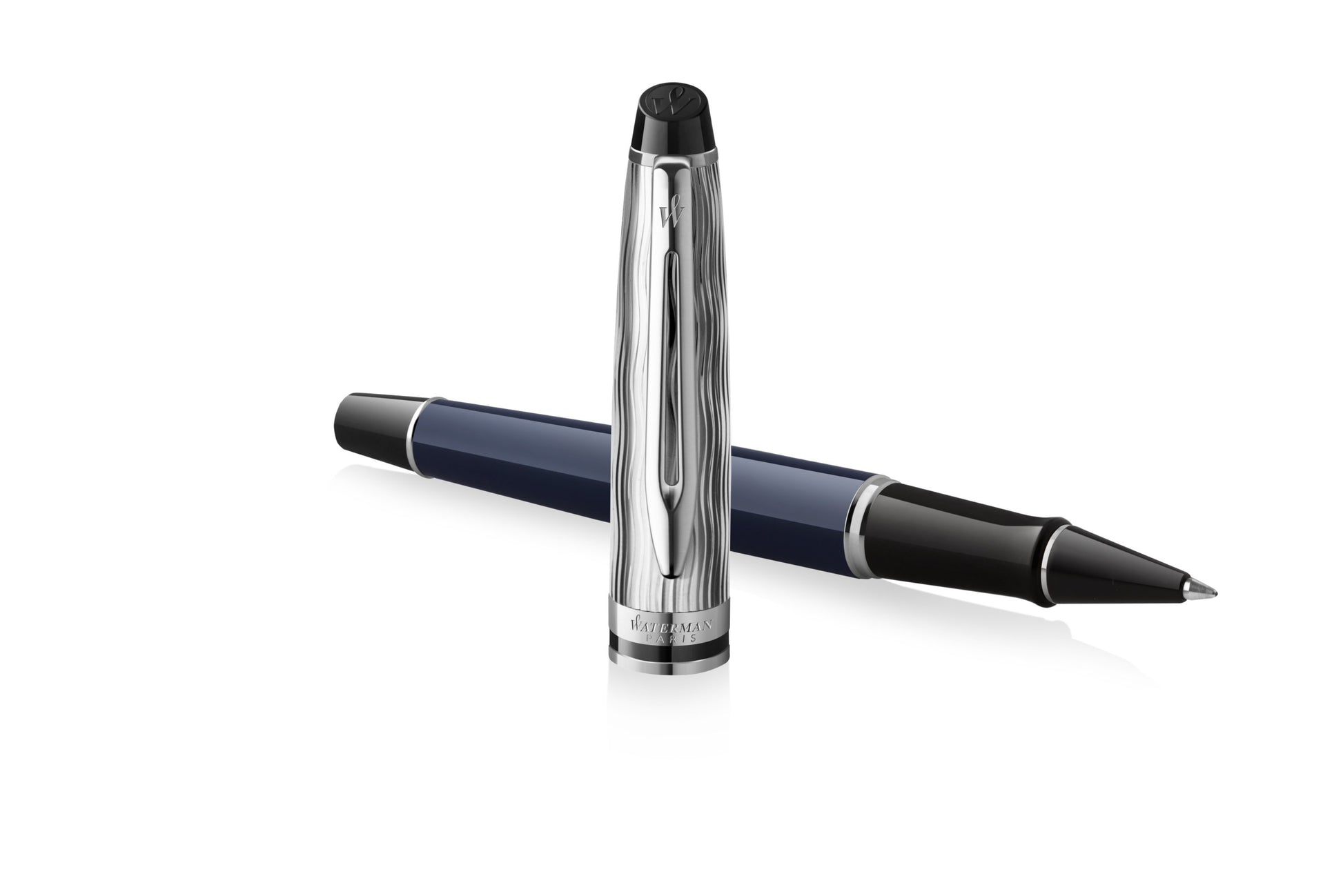 Waterman Expert L'Essence du Bleu – Tintenroller, mit Kappe, Blau, Geschenkbox