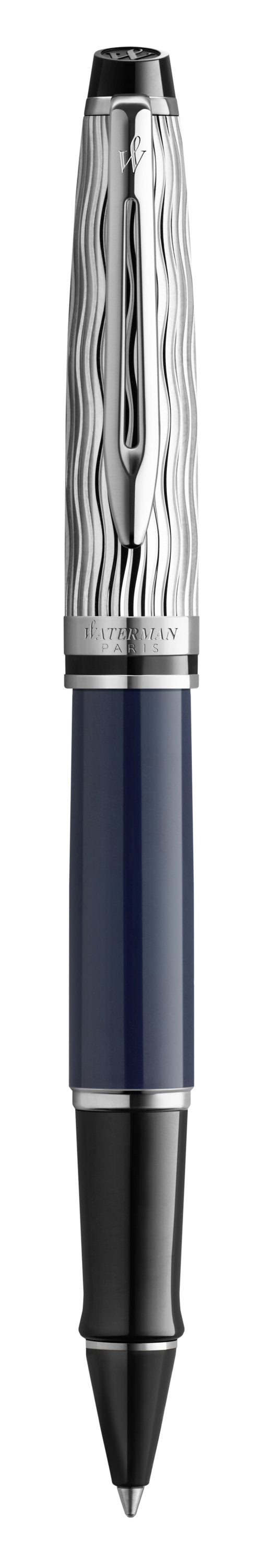 Waterman Expert L'Essence du Bleu – Tintenroller, mit Kappe, Blau, Geschenkbox