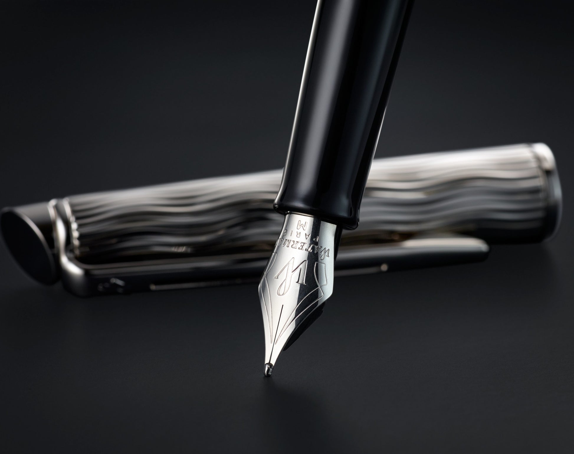 Waterman Hémisphère – F, Edelstahlfeder, Blau