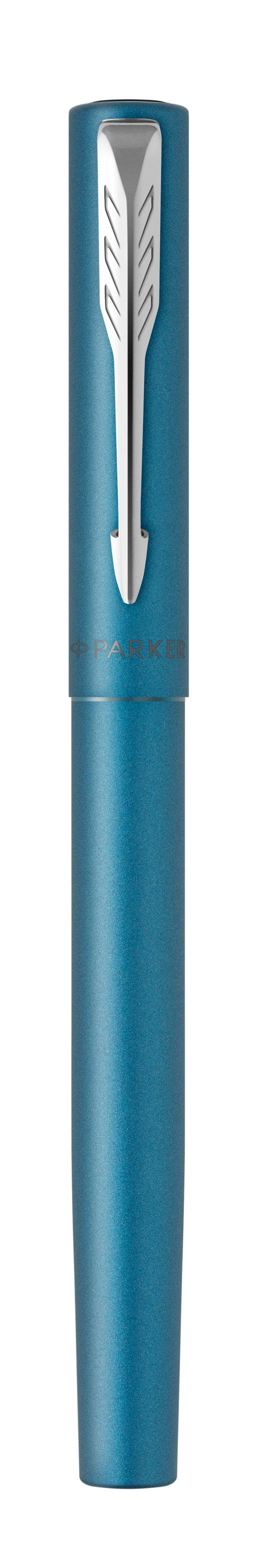Parker Vector XL – Federspitze M – für Rechts- & Linkshänder – türkis, blau – Patronen