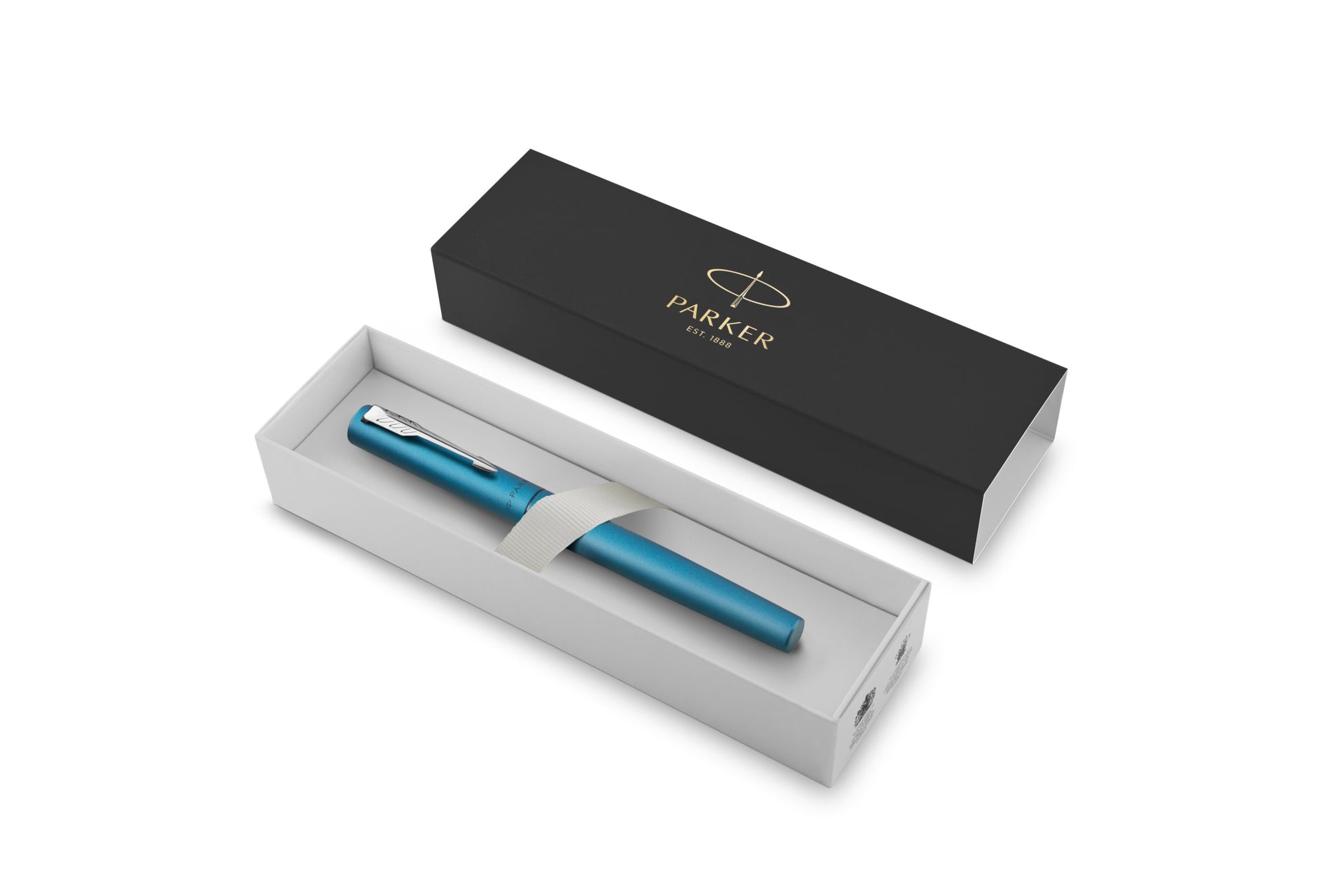Parker Vector XL – Federspitze M – für Rechts- & Linkshänder – türkis, blau – Patronen