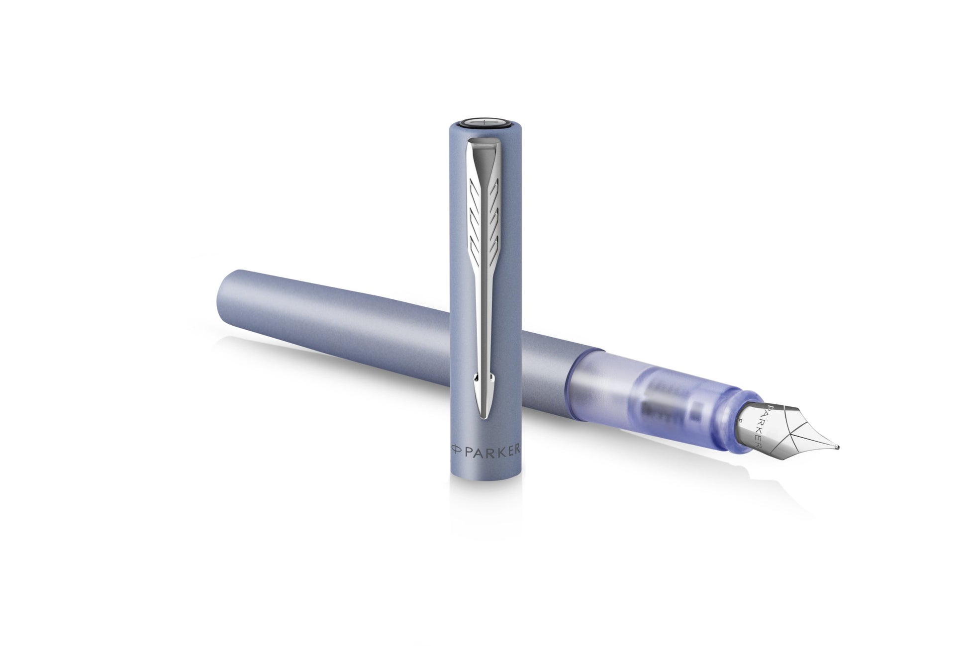 Parker Vector XL Metallic Silber Blau – Füllfederhalter – M – silber – Edelstahl – Geschenkbox