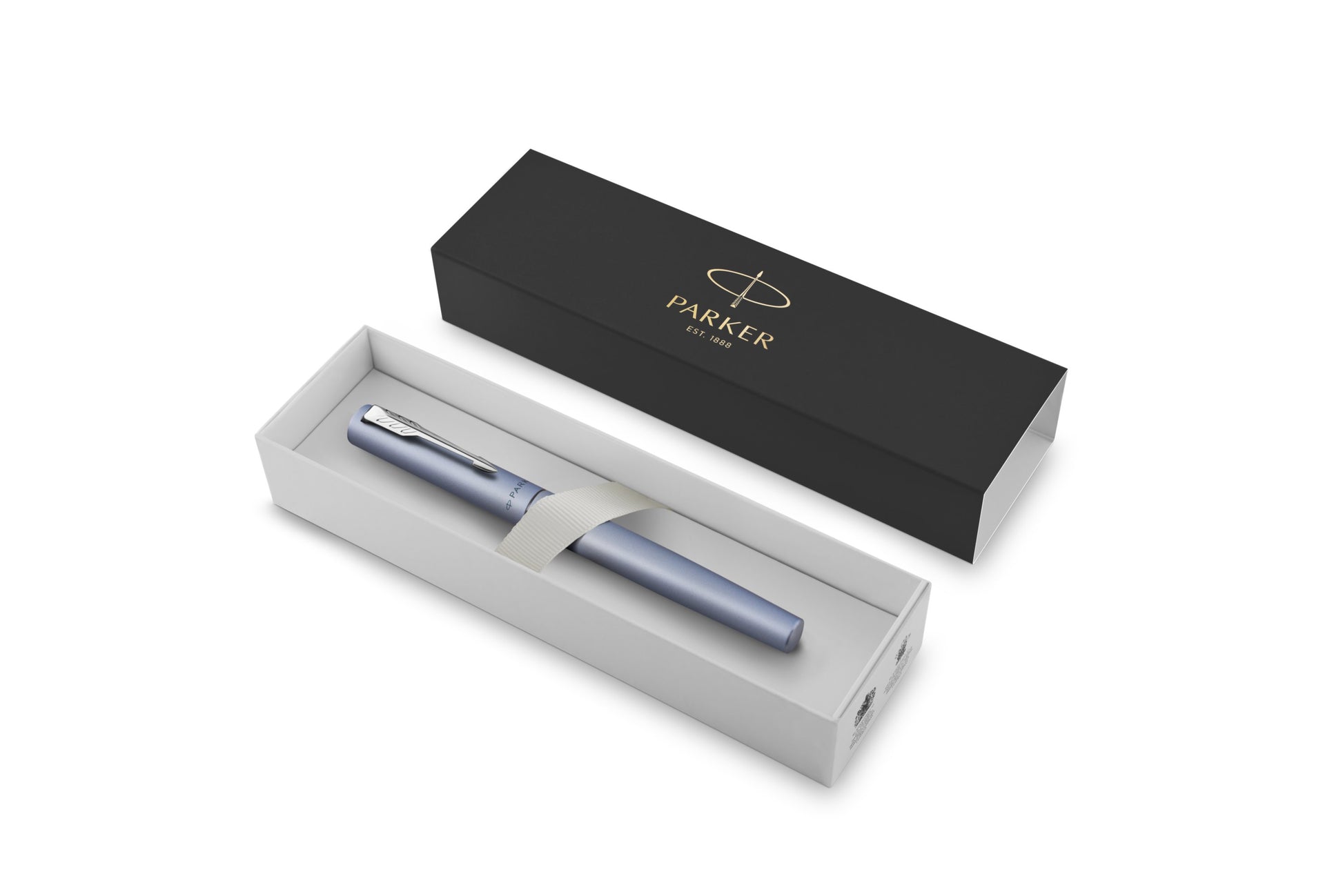 Parker Vector XL Metallic Silber Blau – Füllfederhalter – M – silber – Edelstahl – Geschenkbox