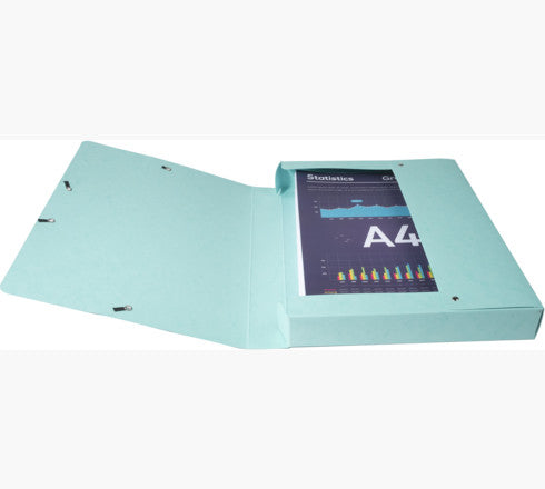 Exacompta Ordner – blau, koralle, grün, malve – Pressspan