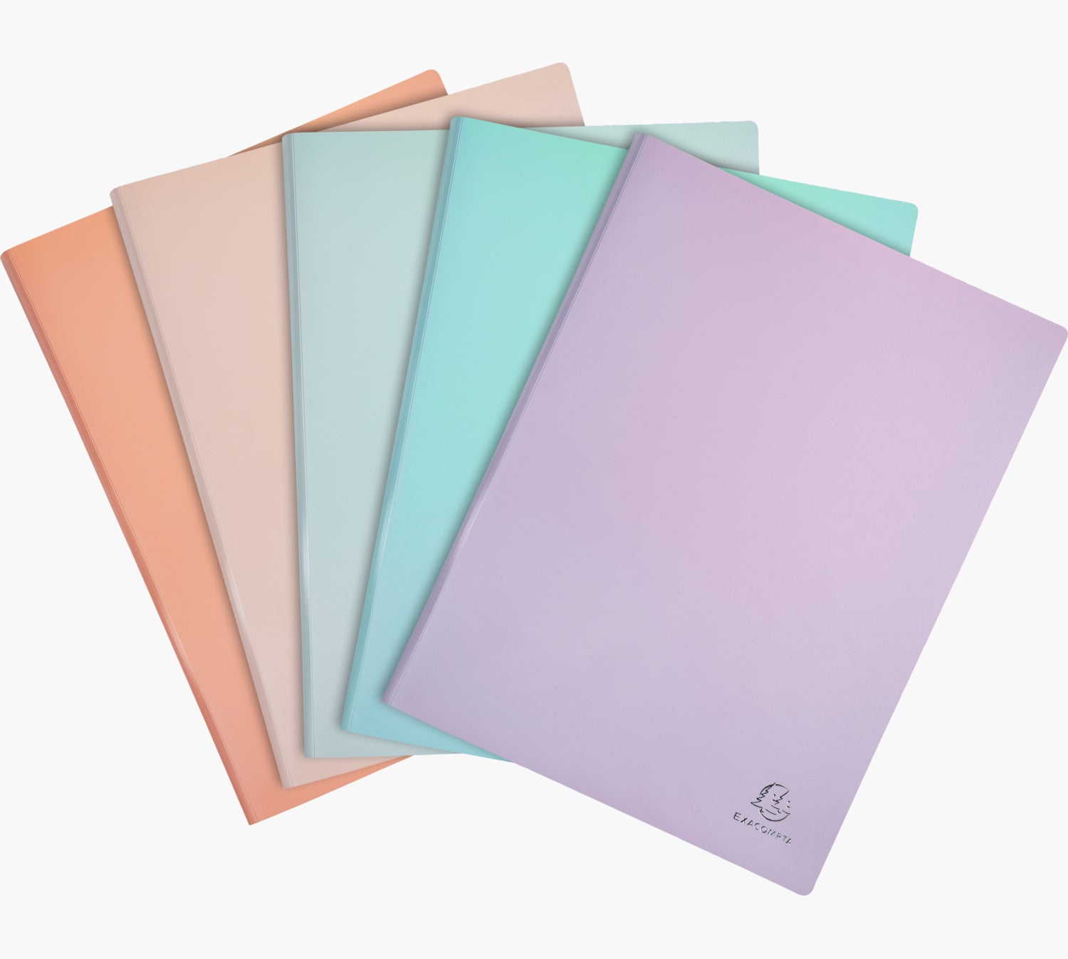 Exacompta Aquarel Sichtbuch 88360E, für A4, 30 Hüllen – Polypropylen (PP) – Mehrfarbig, 5er-Pack