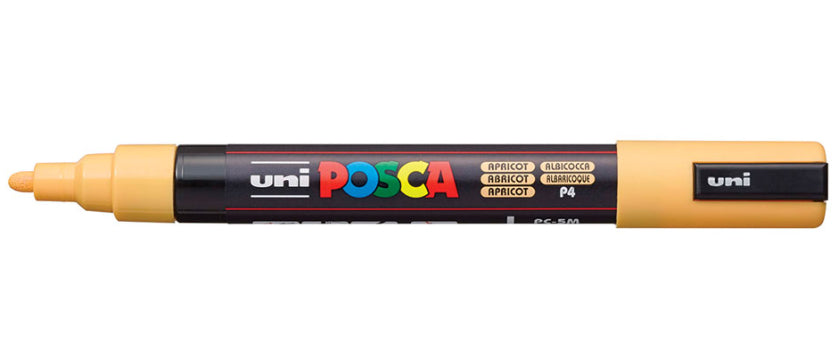 Uni-Ball Kreidemarker – Rund, 1,8–2,5 mm – Aprikose