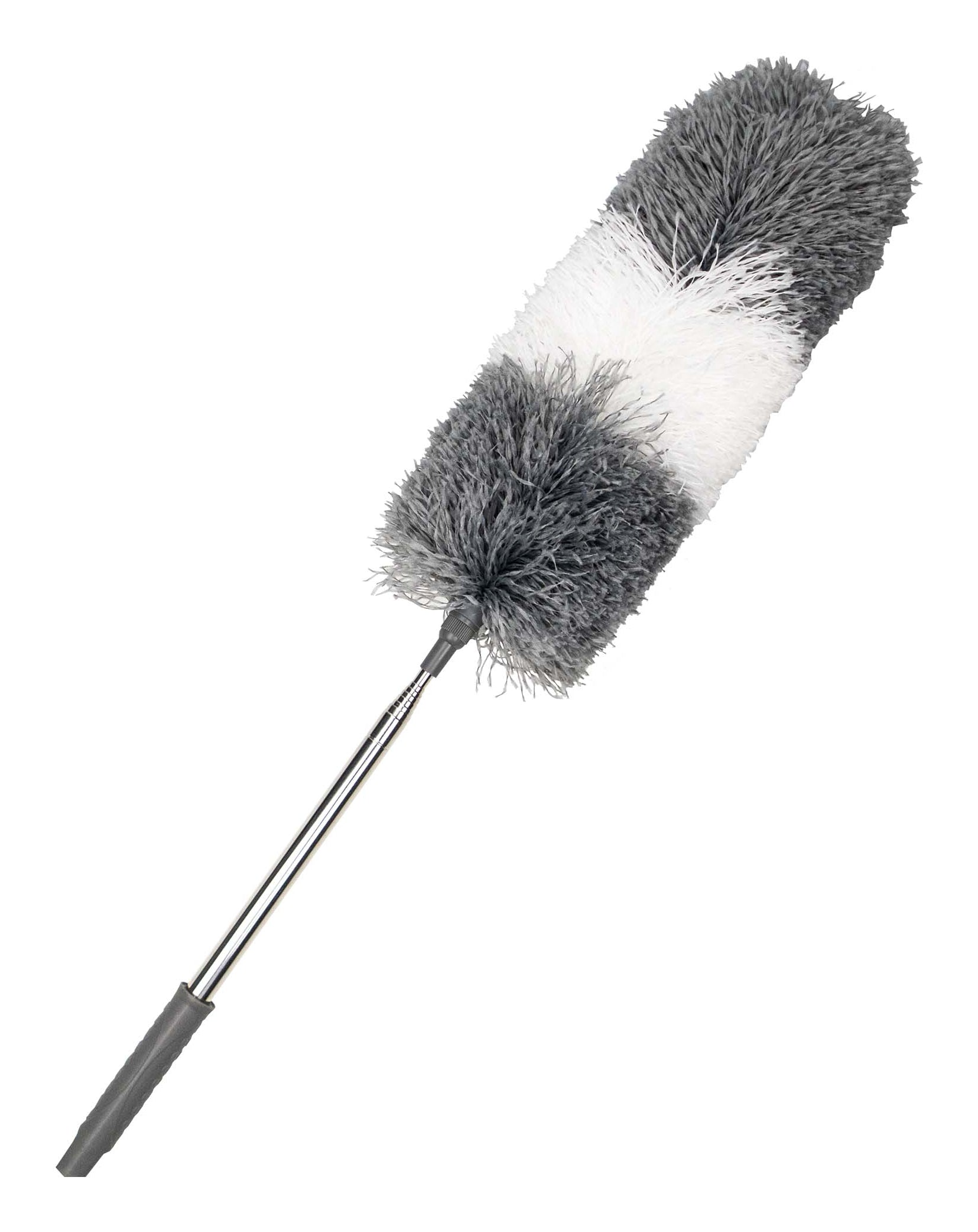 CREaCLEAN Staubwedel 54094 – Mikrofaser – Grau/Weiss – 245 cm