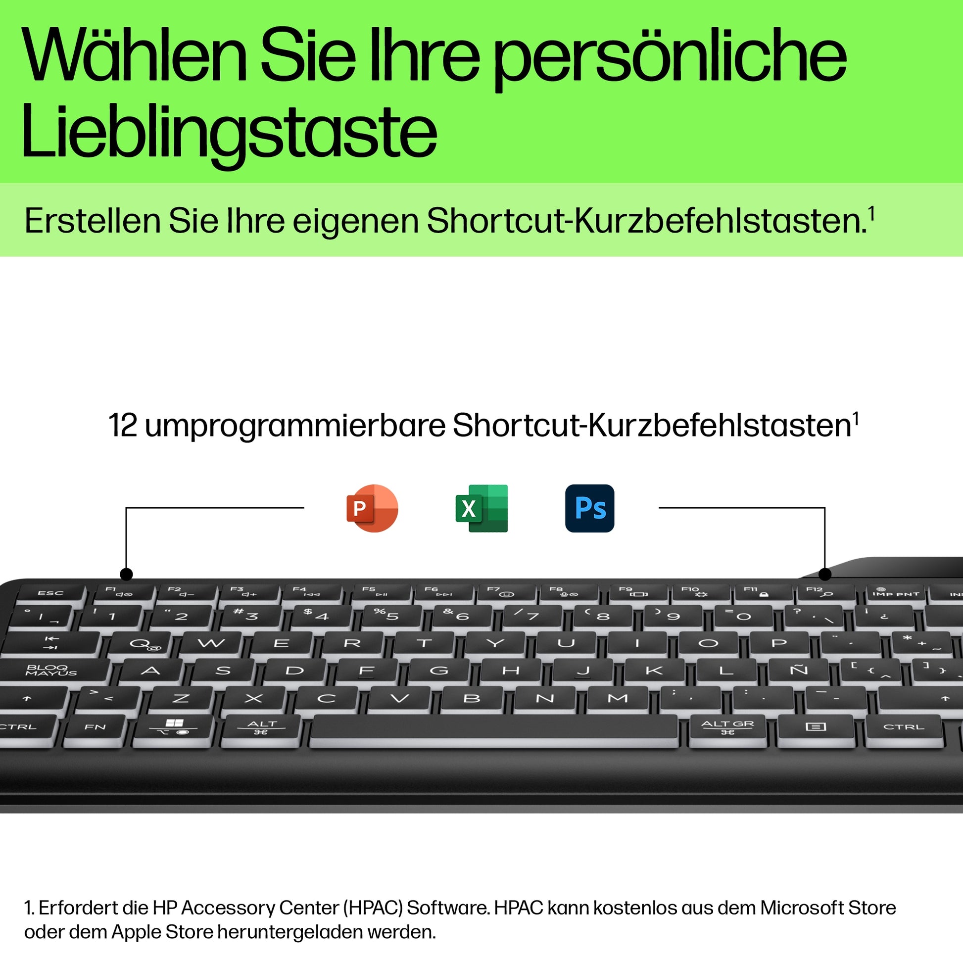 HP 405 – Tastatur – Membran – kabelgebunden, USB-C – QWERTY (US-INT) – beleuchtet – schwarz