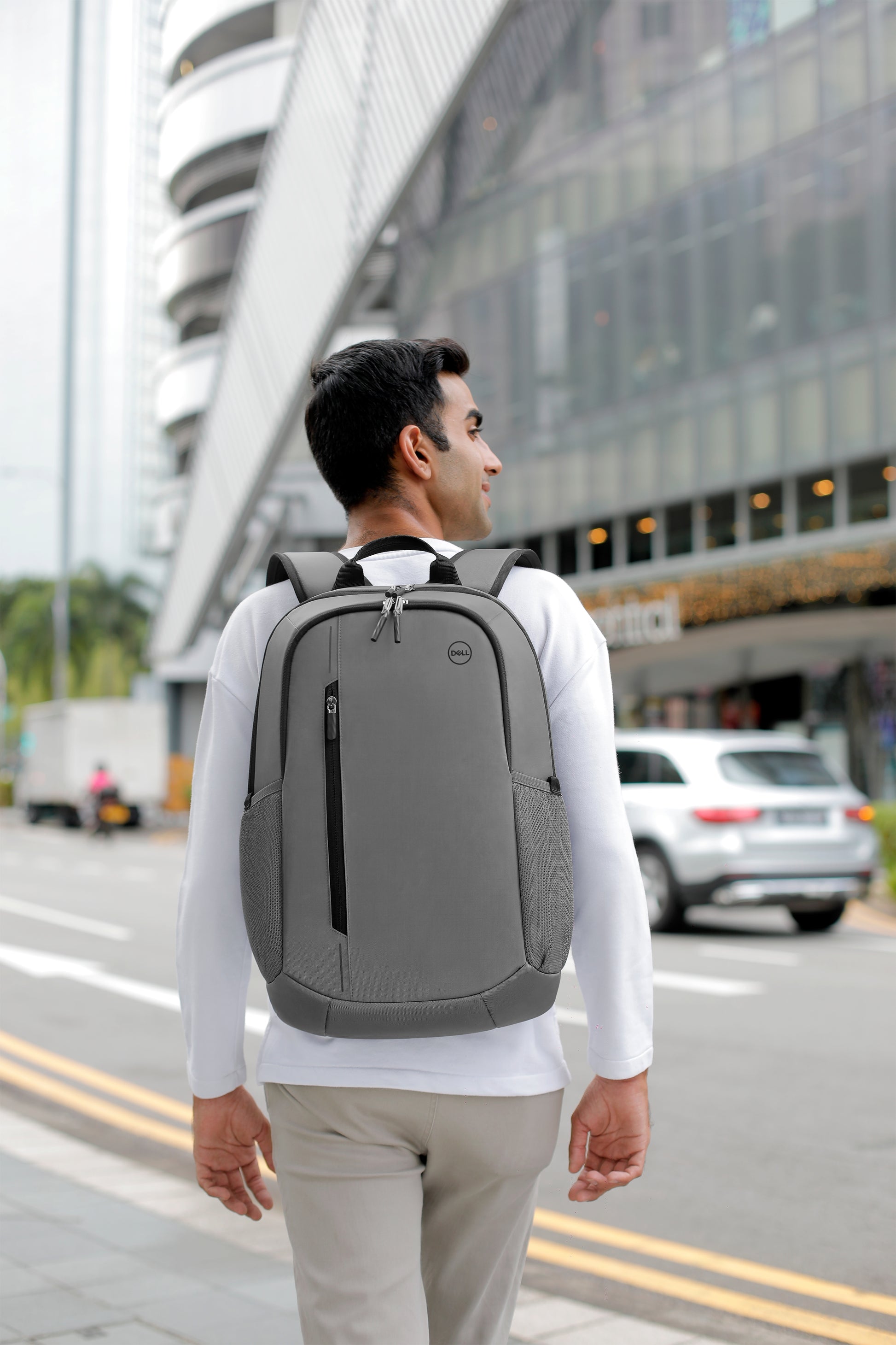 DELL Notebook-Rucksack bis 15" – wasserdicht, 20 l – Grau