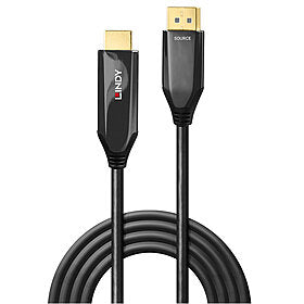 Lindy DisplayPort auf HDMI Adapter, DP 1.4, 8K@60 Hz, 3 m, aktiv