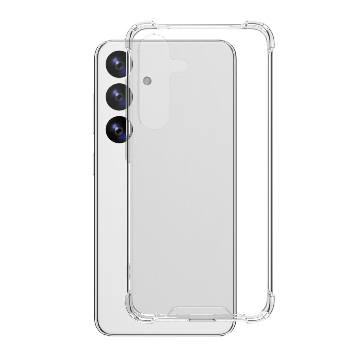4smarts Hybrid Case Ibiza Backcover – für Samsung Galaxy S24+, PC+TPU, Transparent
