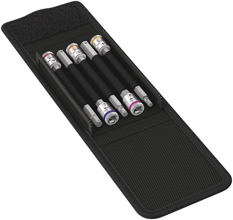 Wera Zyklop – Stecknuss-Satz 1/4", 4–8 mm, 5-teilig, Box, 8740 A HF 1